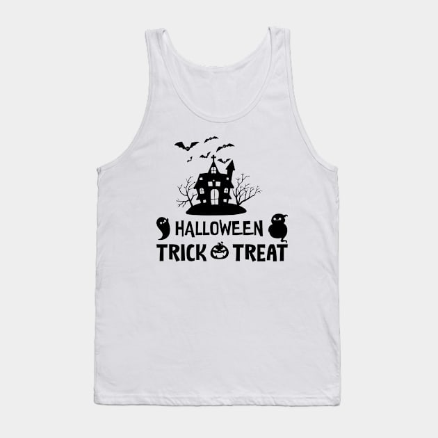 Halloween Trick or Treat; Halloween Tank Top by Rubystor